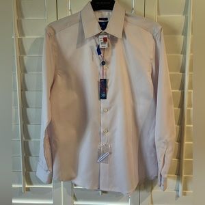 Men’s EGARA Long Sleeve Light Pink Dress Shirt Size M from Men’s Wearhouse